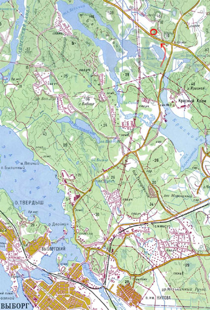 Схема проезда на Пальцевские скалы