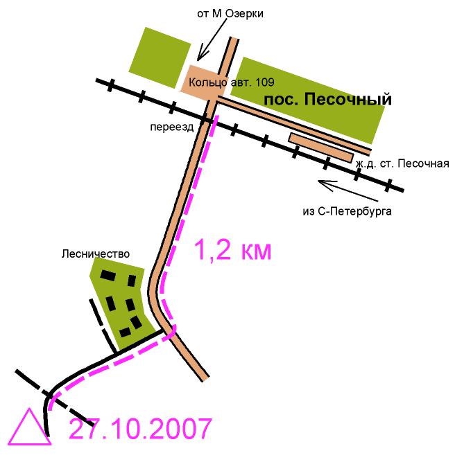Схема проезда на ночные эстафеты