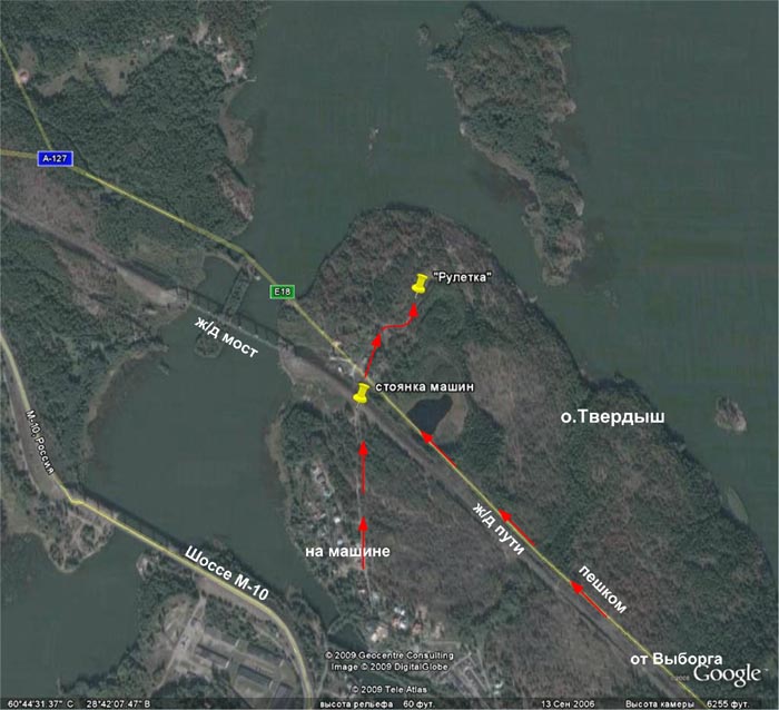 Монрепо в районе Павловских укреплений