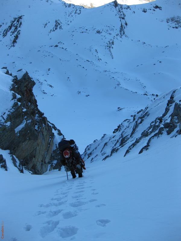 Подъем по кулуару