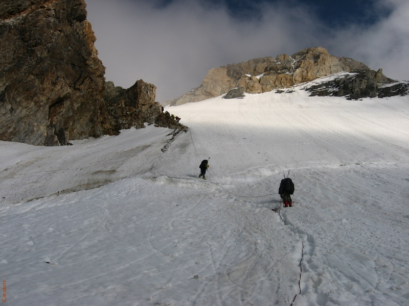 спуск с перевала Каратор Западный