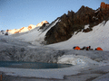 стоянка на леднике Куйлю Южный