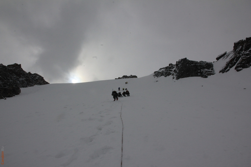 спуск с перевала Бригантина