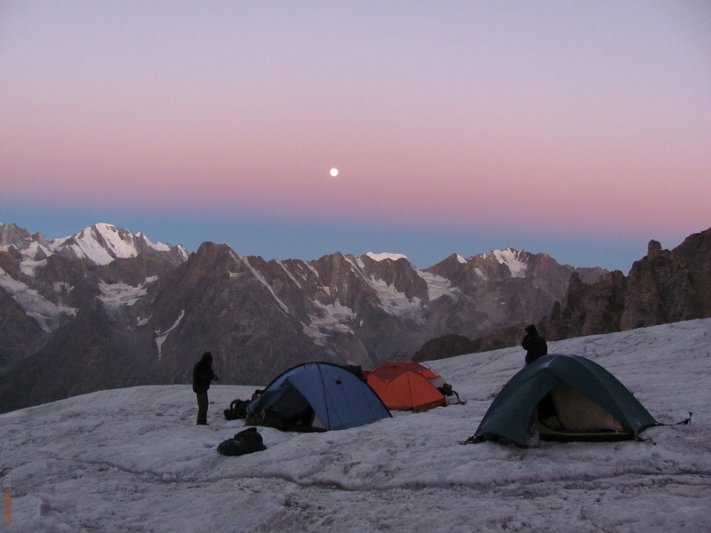 на леднике Куллумкол