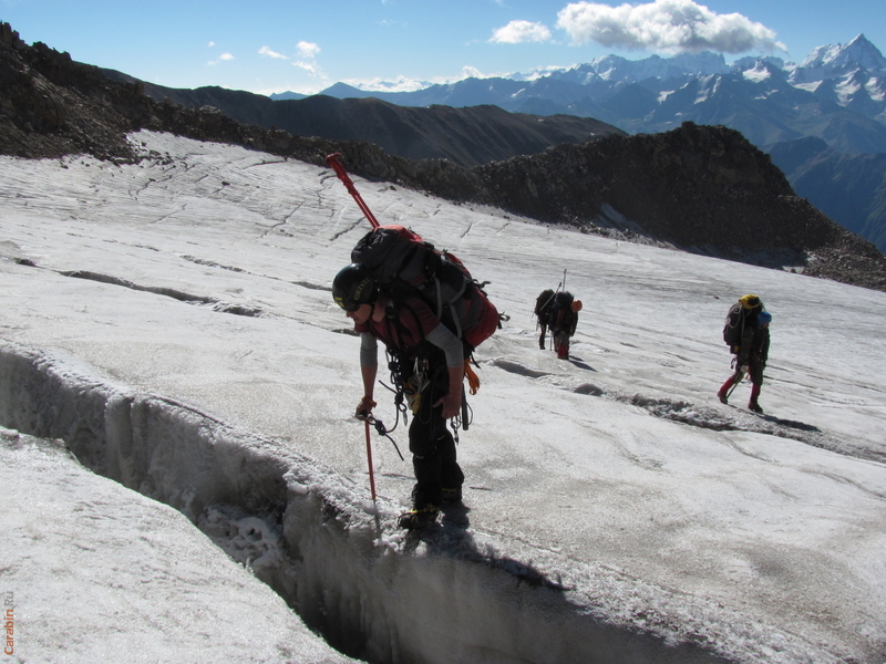 ледник под перевалом Штенберга