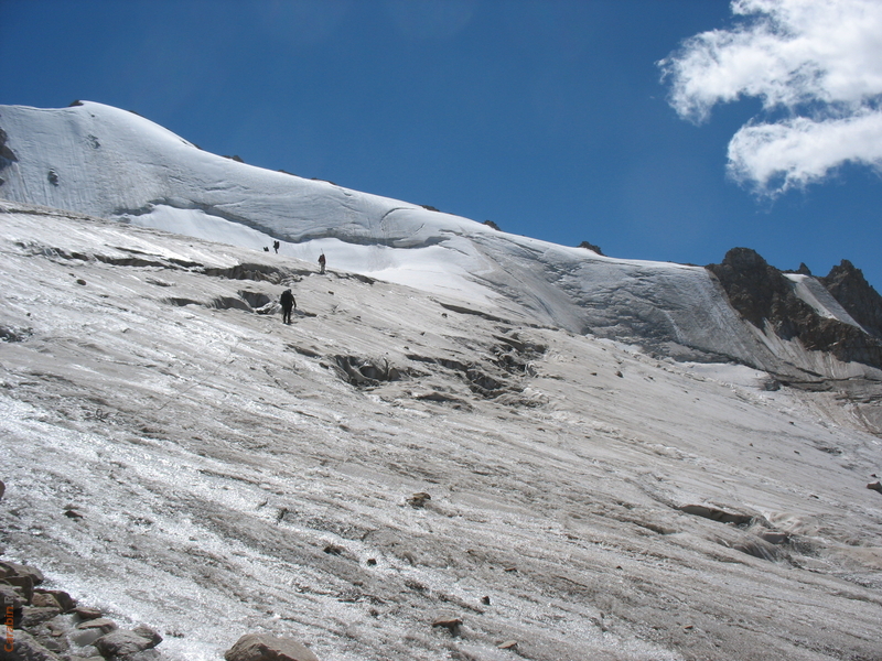 спуск с перевала Штенберга