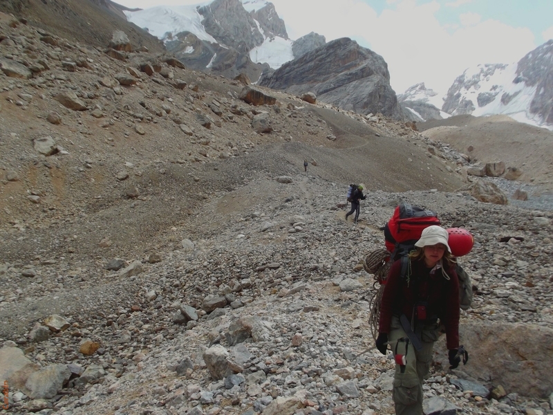 Спуск по долине реки  Пр. Зиндон