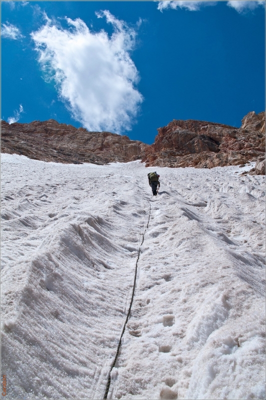 Подъем на перевал Зеленоград
