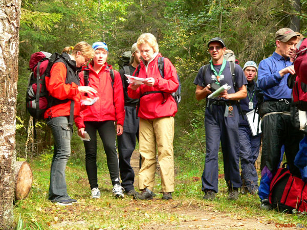 Участники КД на дистанции