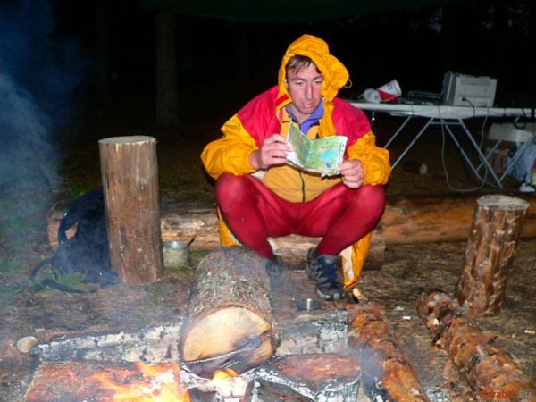 Константин Бекетов на промежуточном финише