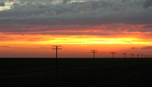 Закат в пустыне Кызылку