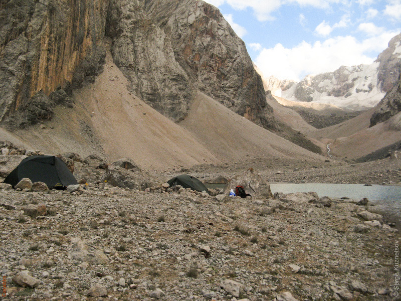 Наш лагерь на оз.Верх.Алло