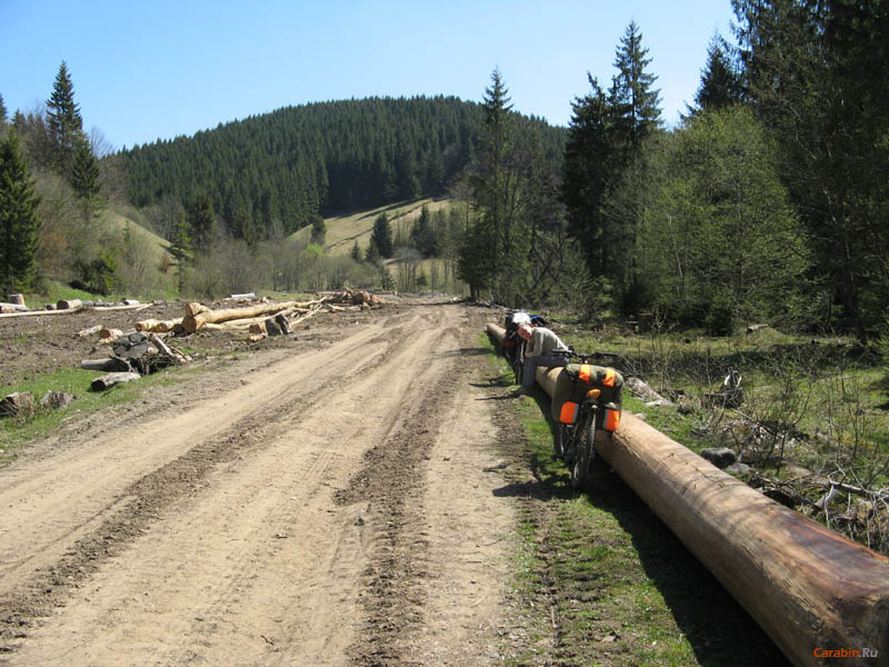 Дорога от поселка Лопушное на г.Озерная