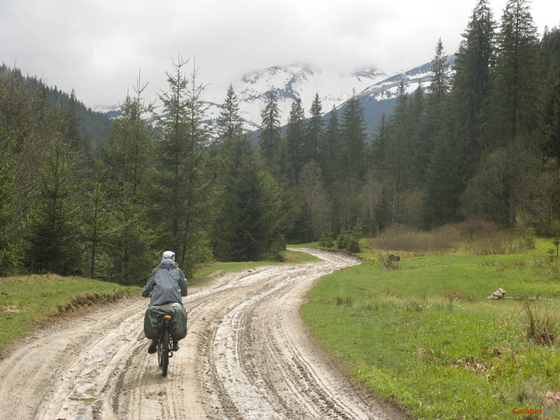Дорога на перемычку г.Говерла – г.Петрос со стороны поселка Лазещина