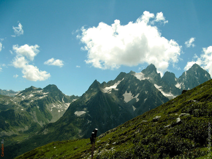 Вид на Нахарский хребет