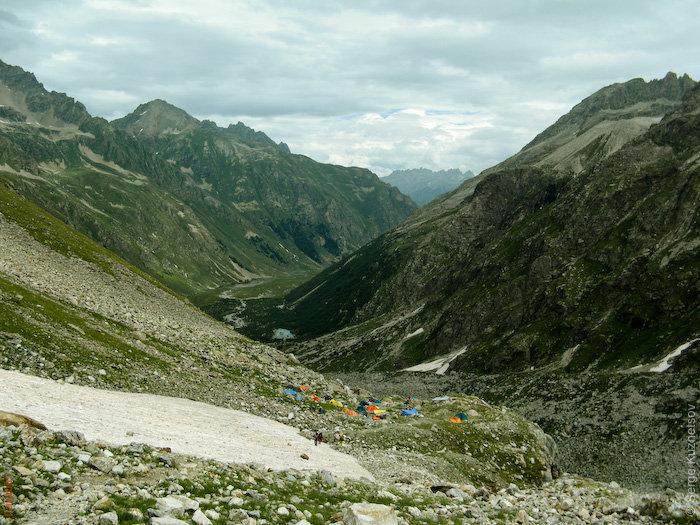 Альпинистские ночевки в верховьях Мырды