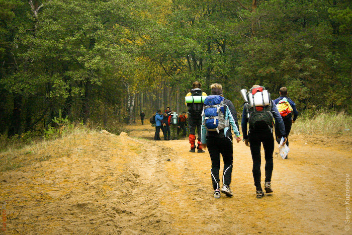 Начало дистанции второго дня МБ2010