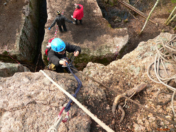 Подъем по командным перилам