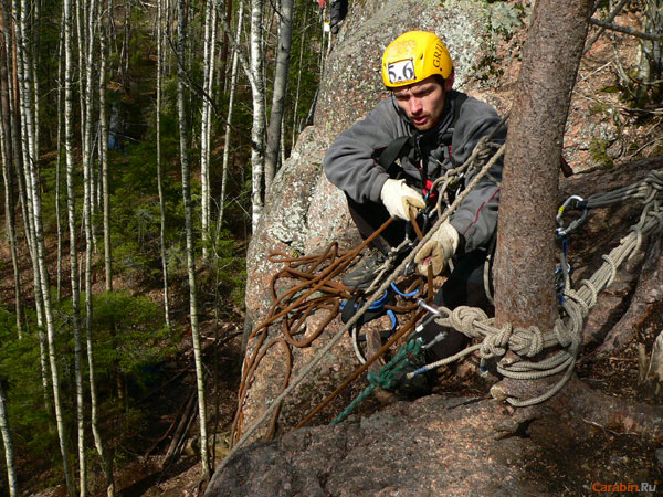 На страховке