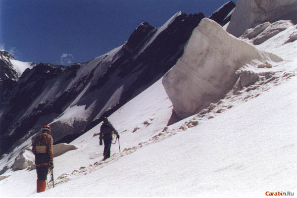 Подход к перевальному гребню