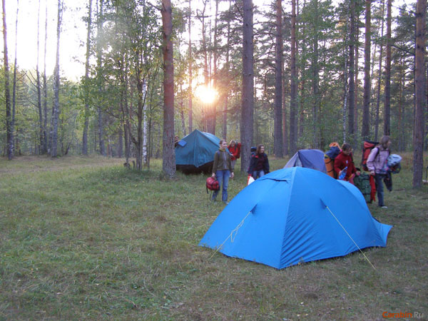 Лагерь вечером