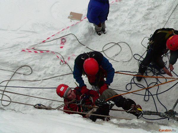 Участники команды Carabin.Ru на дистанции второго дня