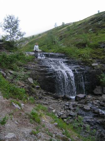 Водопадик в ущелье