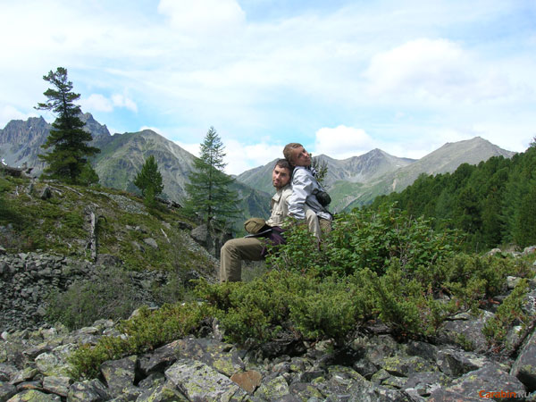 Привал перед оз.Зеленое