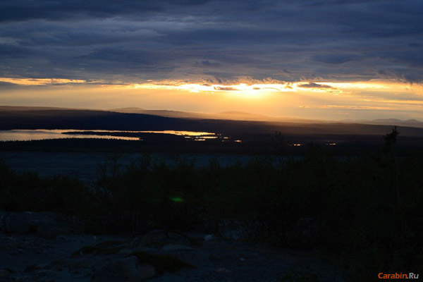 Закат над умбозером