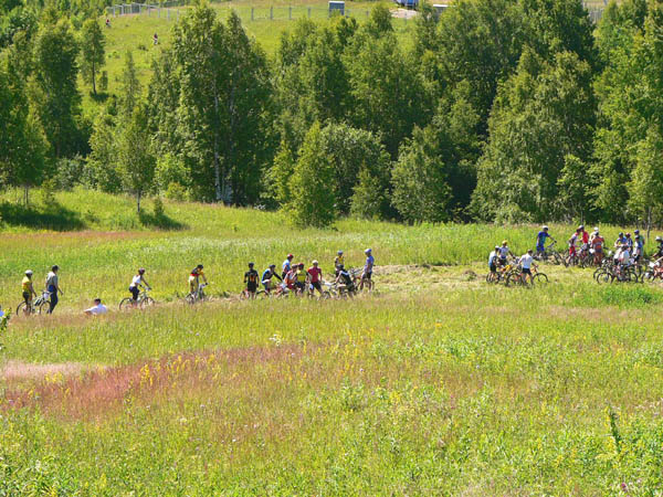 Место старта чуть ниже высшей точки