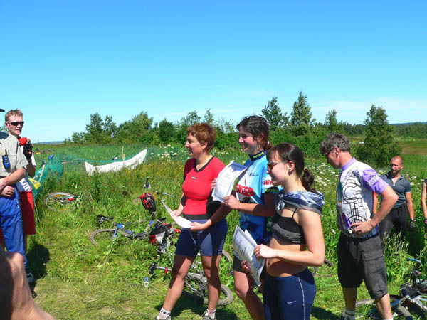 Награждение победителей. Женщины.