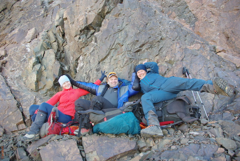 это подъем на перевал Учитель. Осыпной