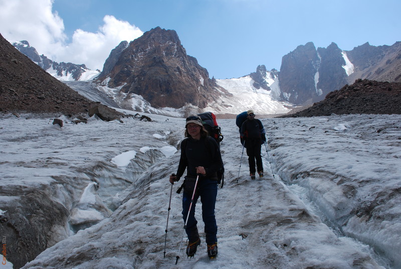 по леднику Богдановича